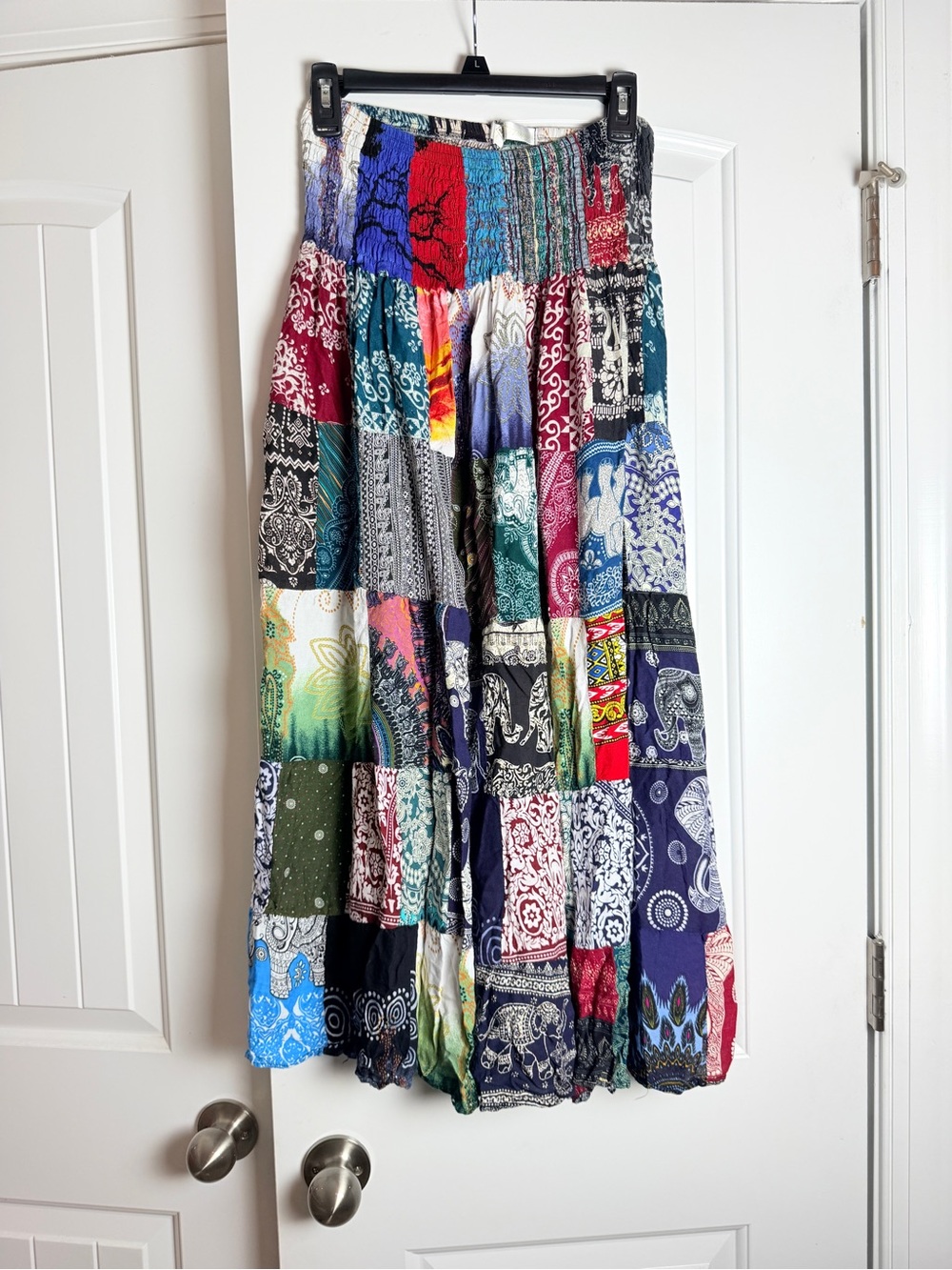 Lazy Daisy Bohemian Patchwork Maxi Skirt - Multicolor one size